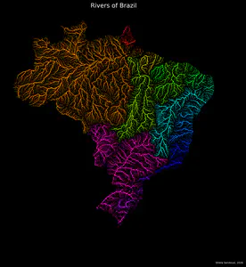 Colourful River Networks
